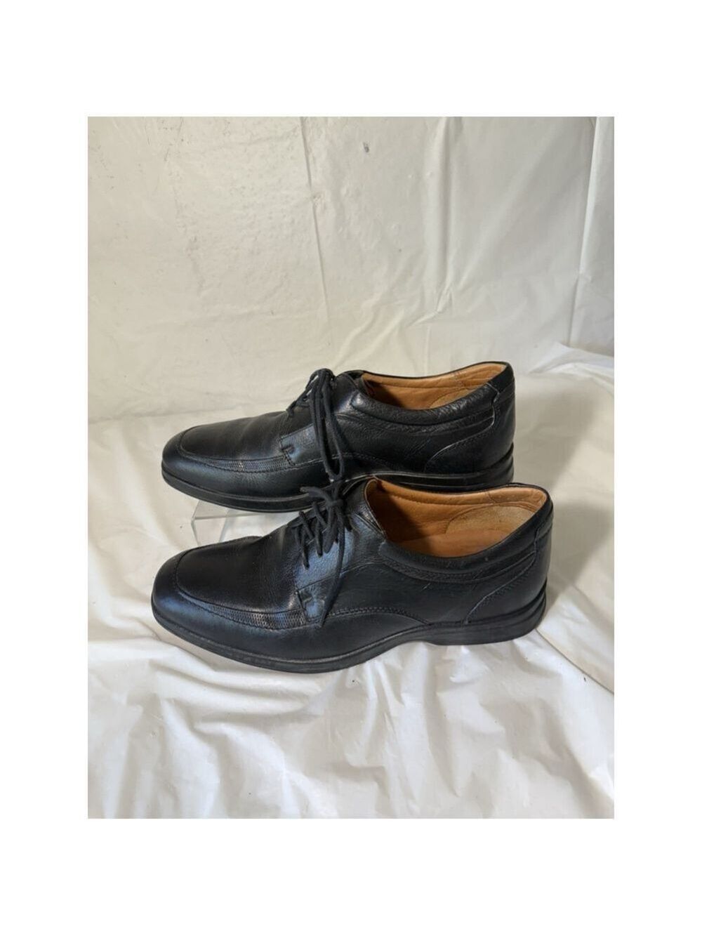 Belvedere Times luxury Leather Oxfords Men's Size 9D Black